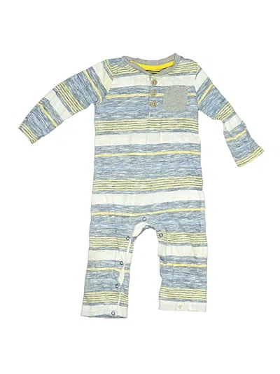 Pre-owned Burt's Bees Baby Babies' Long Sleeve Onesie In Blue