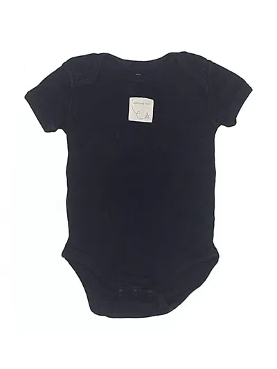 Pre-owned Burt's Bees Baby Babies' Short Sleeve Onesie In Black