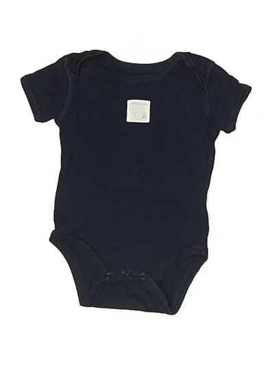 Pre-owned Burt's Bees Baby Babies' Short Sleeve Onesie In Black