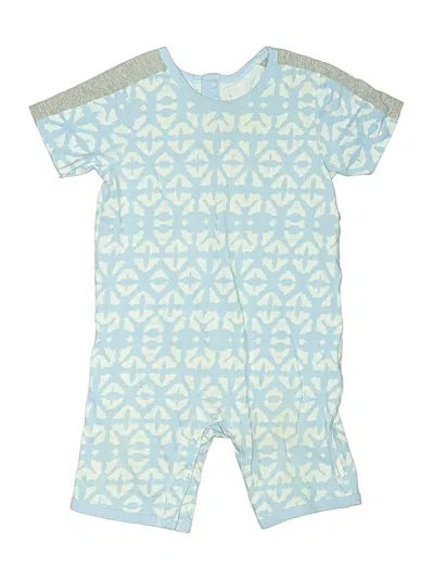 Pre-owned Burt's Bees Baby Kids' Short Sleeve Onesie In Blue