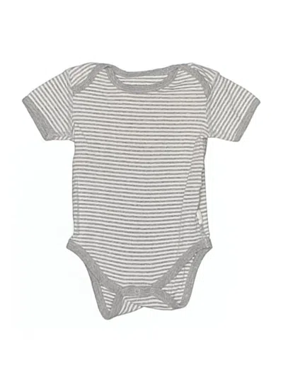 Pre-owned Burt's Bees Baby Babies' Short Sleeve Onesie In Gray