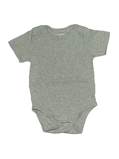 Pre-owned Burt's Bees Baby Kids' Short Sleeve Onesie In Gray