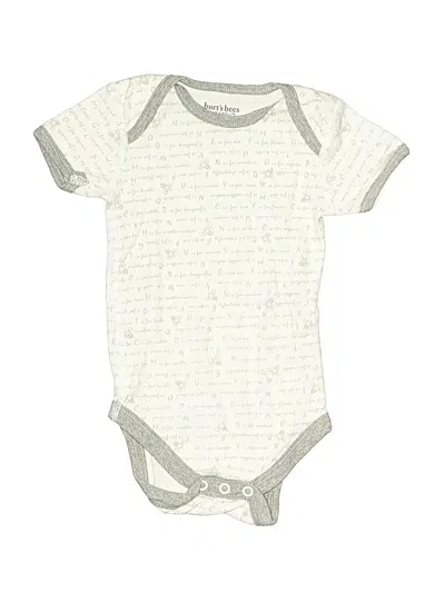 Pre-owned Burt's Bees Baby Babies' Short Sleeve Onesie In White