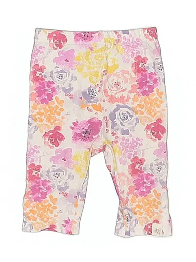 Pre-owned Burt's Bees Baby Babies' Snow Pants With Bib In Pink