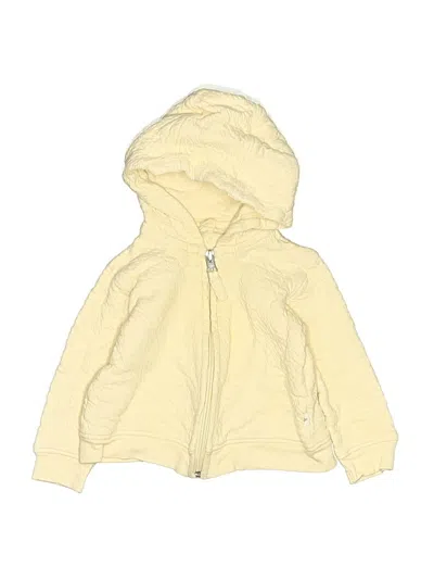 Pre-owned Burt's Bees Baby Babies' Zip Up Hoodie In Yellow