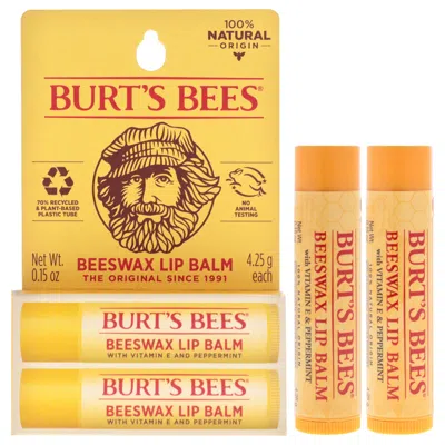 Burt's Bees Beeswax Lip Balm Twin Pack By Burts Bees For Unisex - 2 X 0.15 oz Lip Balm In Multi