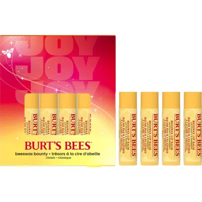 Burt's Bees Beeswax Bounty Classic 4-piece Lip Balm Set In Transparent