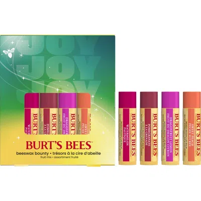 Burt's Bees Beeswax Bounty Fruit Mix Lip Balm Set In Transparent