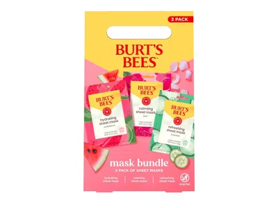 Burt's Bees Face Sheet Mask Set 3 Pack In Multi