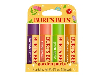 Burt's Bees Garden Party Lip Balm Set 4 Pack In Multi