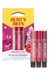 Burt's Bees Kissable Color Warm Collection 3-piece Lip Shimmer Gift Set In Multi