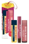 Burt's Bees Mistletoe Kiss Bee Merry Lip Balm Gift Set In Multi
