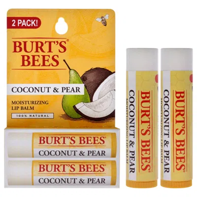 Burt's Bees Coconut And Pear Moisturizing Lip Balm Twin Pack By Burts Bees For Unisex - 2 X 0.15 oz Lip Balm In Multi