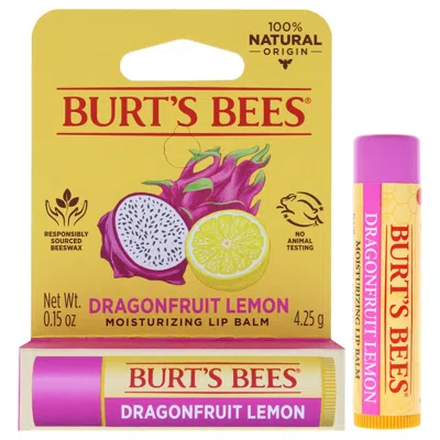 Burt's Bees Dragonfruit Lemon Moisturizing Lip Balm By Burts Bees For Unisex - 0.15 oz Lip Balm In Multi