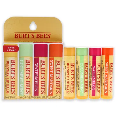 Burt's Bees Freshly Picked Moisturizing Lip Balm Blister Pack By Burts Bees For Unisex - 4 X 0.15 oz Lip Balm Wa In Multi