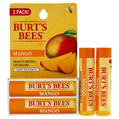 Burt's Bees Mango Moisturizing Lip Balm Twin Pack By Burts Bees For Unisex - 2 X 0.15 oz Lip Balm In Multi
