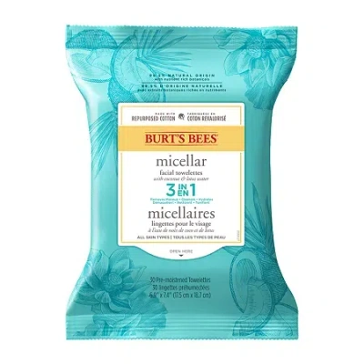 Burt's Bees Micellar Coconut Lotus Facial Cleansing Towelettes In Green