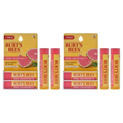 Burt's Bees Pink Grapefruit Moisturizing Lip Balm Twin Pack By Burts Bees For Unisex - 2 X 0.15 oz Lip Balm - Pa In Multi