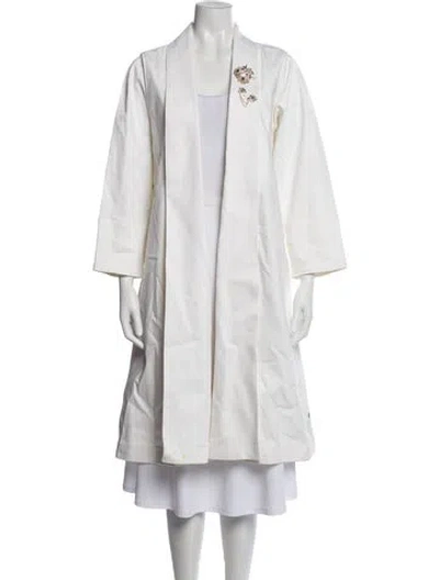Pre-owned Buru Coat In White
