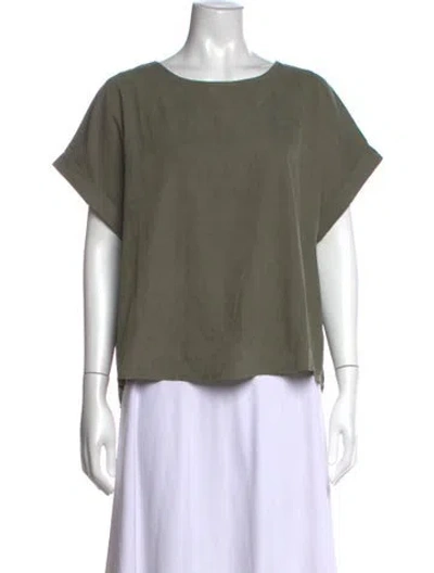 Pre-owned Buru Crew Neck Short Sleeve Top W/ Tags In Green