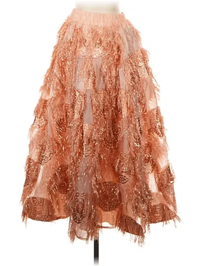 Pre-owned Buru Formal Skirt In Gold