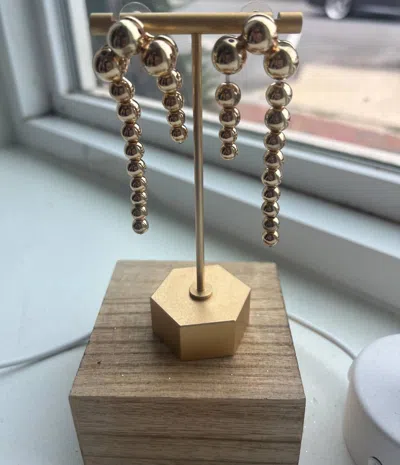 Buru Gold Beaded Drop Earrings
