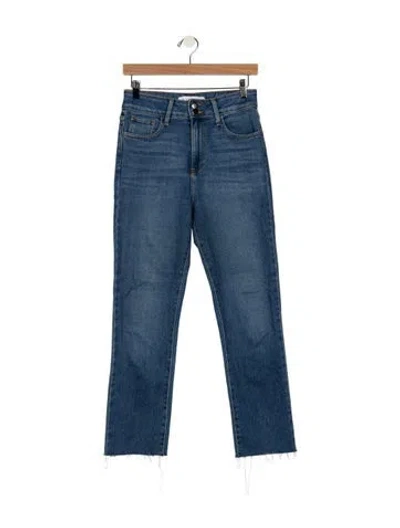 Pre-owned Buru High-rise Straight Leg Jeans In Blue