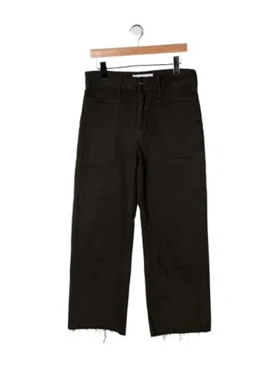 Pre-owned Buru High-rise Straight Leg Jeans In Green