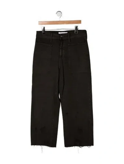 Pre-owned Buru High-rise Straight Leg Jeans In Green