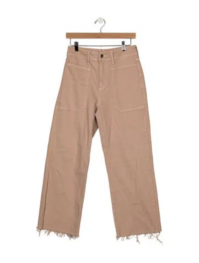 Pre-owned Buru High-rise Wide Leg Jeans In Neutrals