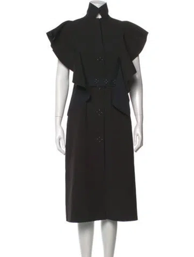 Pre-owned Buru Knee-length Dress In Black