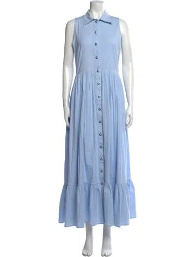 Pre-owned Buru Long Dress In Blue