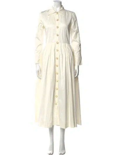 Pre-owned Buru Long Dress In Neutral