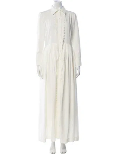 Pre-owned Buru Long Dress In White