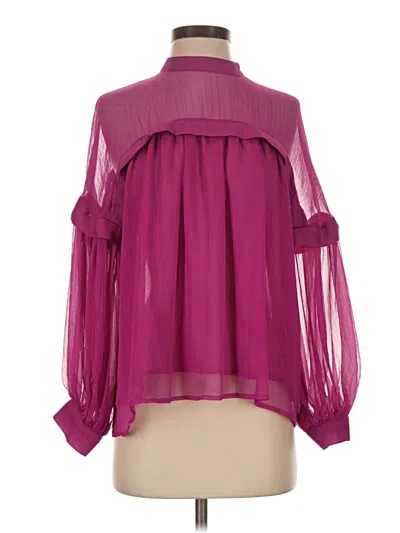 Pre-owned Buru Long Sleeve Blouse In Purple