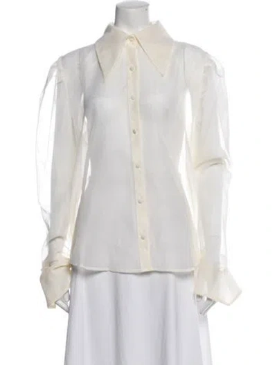 Pre-owned Buru Long Sleeve Top In Neutrals