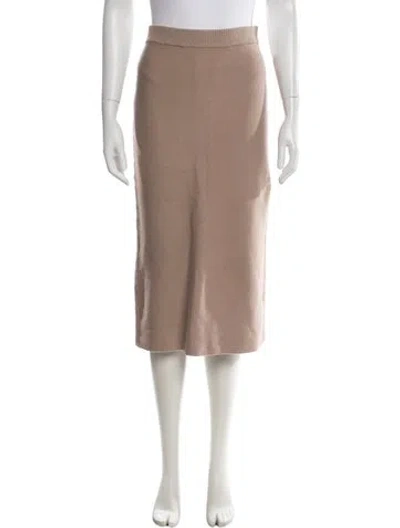 Pre-owned Buru Midi Length Skirt In Neutral