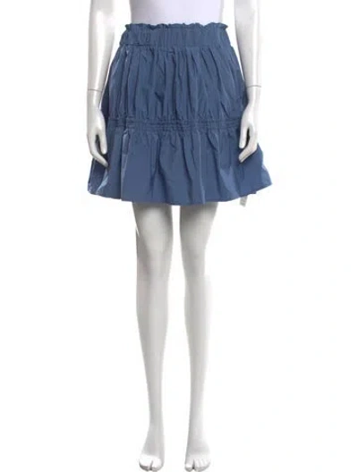 Pre-owned Buru Mini Skirt In Blue