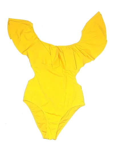 Pre-owned Buru One Piece Swimsuit In Yellow
