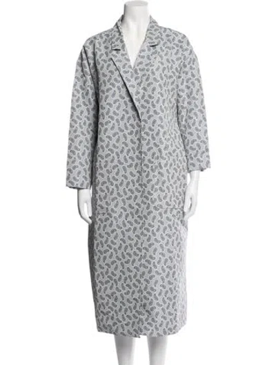 Pre-owned Buru Paisley Print Coat In Multicolor
