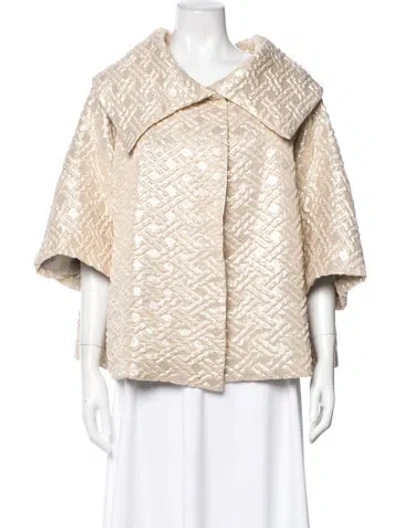 Pre-owned Buru Patterned Jacket In Neutral