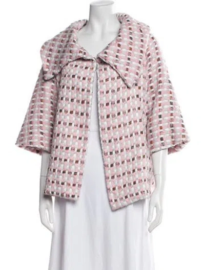 Pre-owned Buru Patterned Jacket In Pink