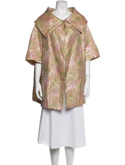 Pre-owned Buru Patterned Jacket In Pink