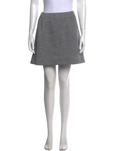 Pre-owned Buru Plaid Print Mini Skirt In Multi