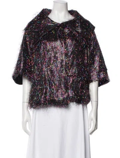 Pre-owned Buru Printed Evening Jacket In Blue