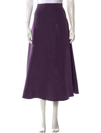 Pre-owned Buru Printed Long Skirt In Purple