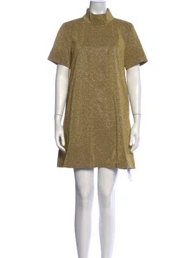 Pre-owned Buru Printed Mini Dress In Multicolor