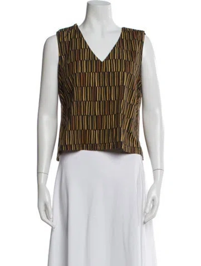 Pre-owned Buru Silk Striped Top In Multi