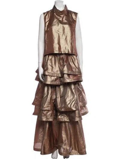 Pre-owned Buru Skirt Set W/ Tags W/tags In Gold