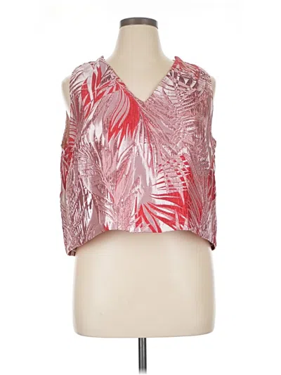Pre-owned Buru Sleeveless Blouse In Red